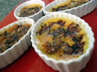 Creme Brûlée com Maçã Caramelada