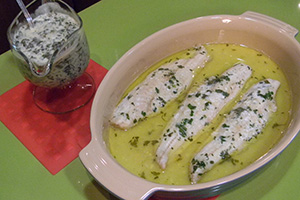 Filé de Peixe com Molho Verde