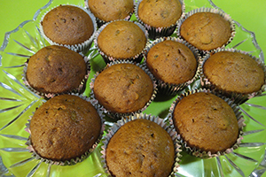 Muffins com Melado de Cana e Especiarias