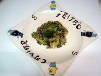 Risoto de Bacalhau com Brócolis