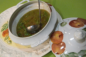 Sopa de Quinoa com Aspargos