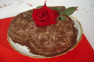 Torta Coração de Chocolate