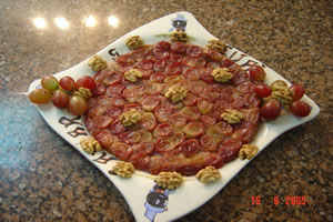 Torta de Uva com Nozes